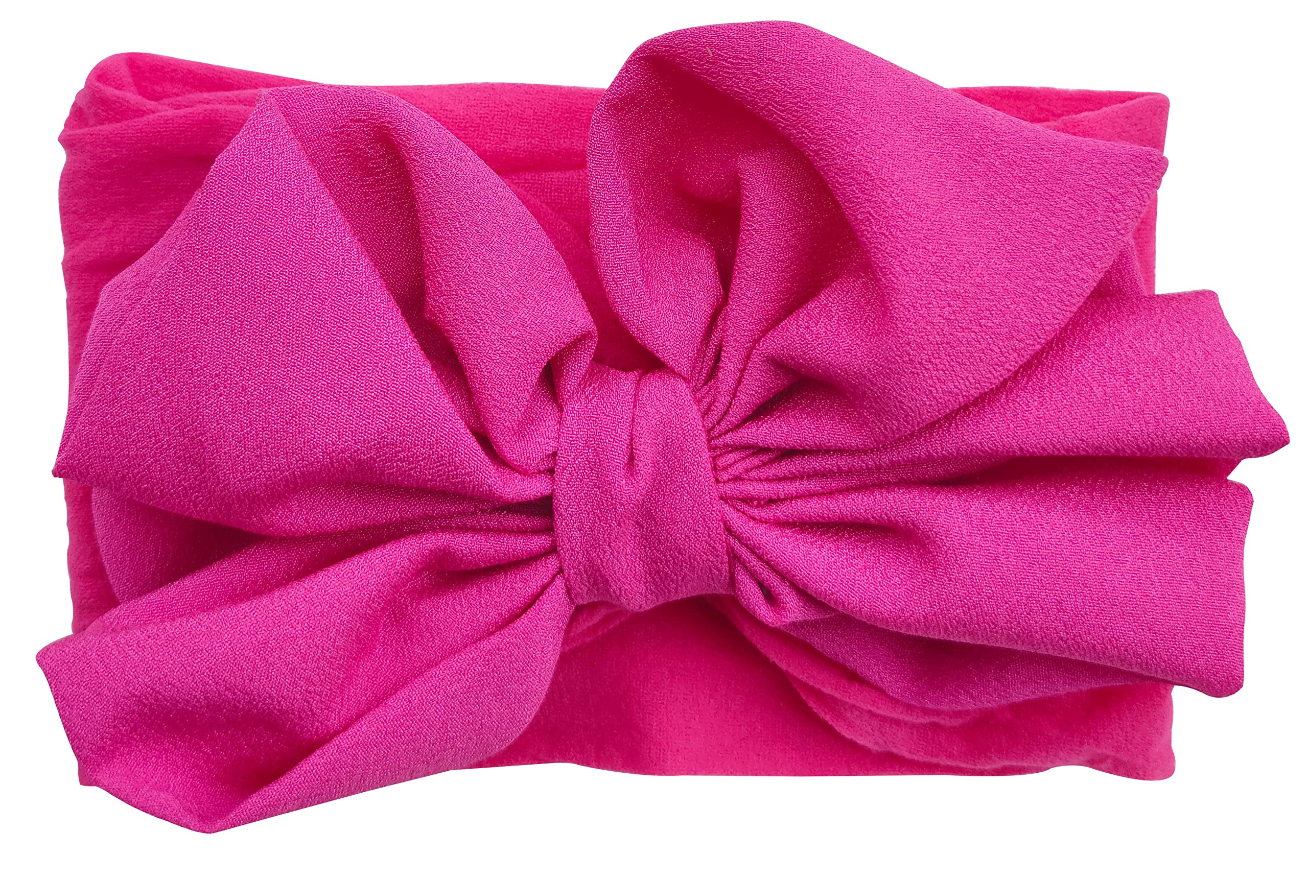 ANNACREATIONS Premium Designer Soft Flower Bow Hairband, Plastic Headband Hair Accessories For Baby Girls, Pack Of 6 - Assorted