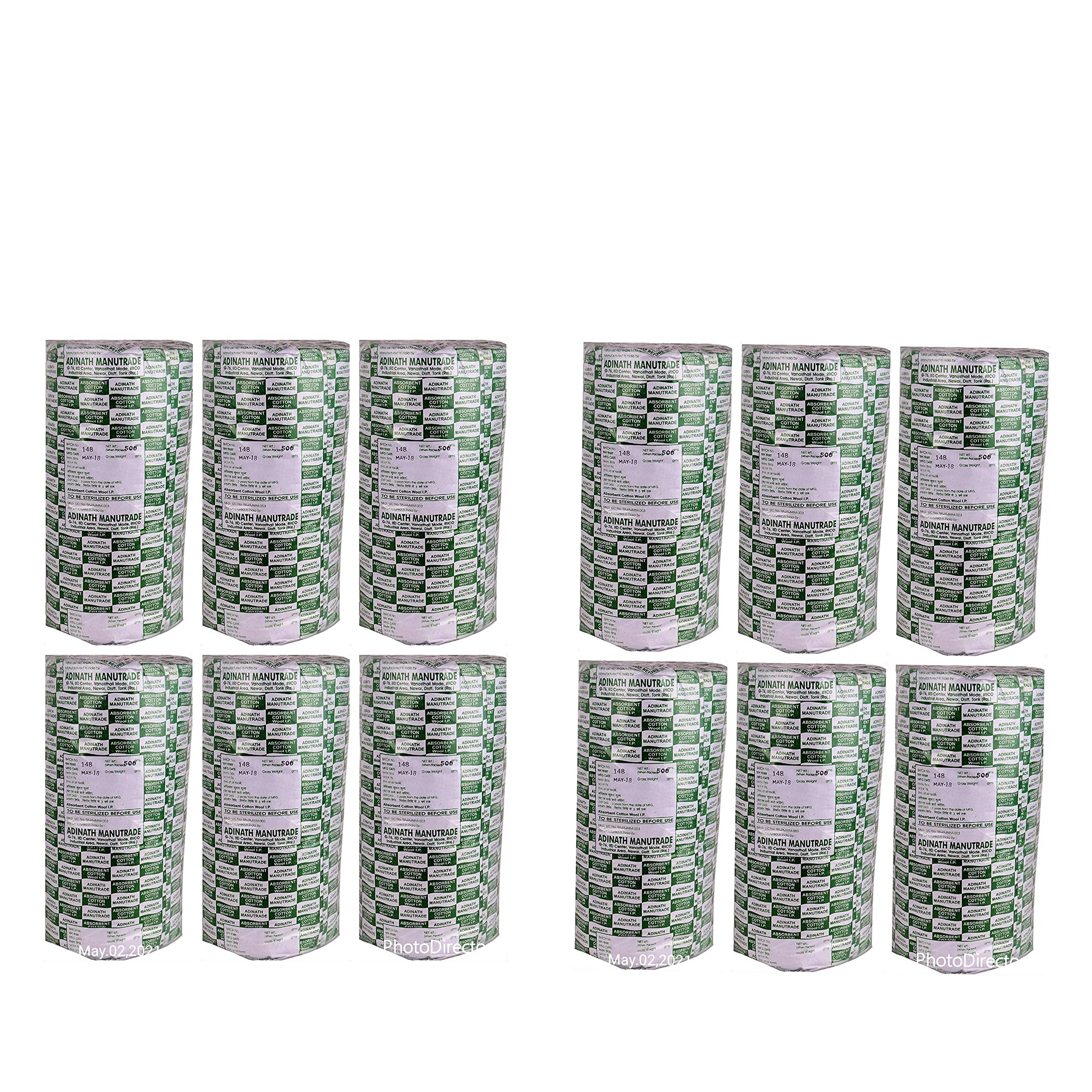 ADINATH ABSORBENT COTTON 200 Gms. Pack Of 3