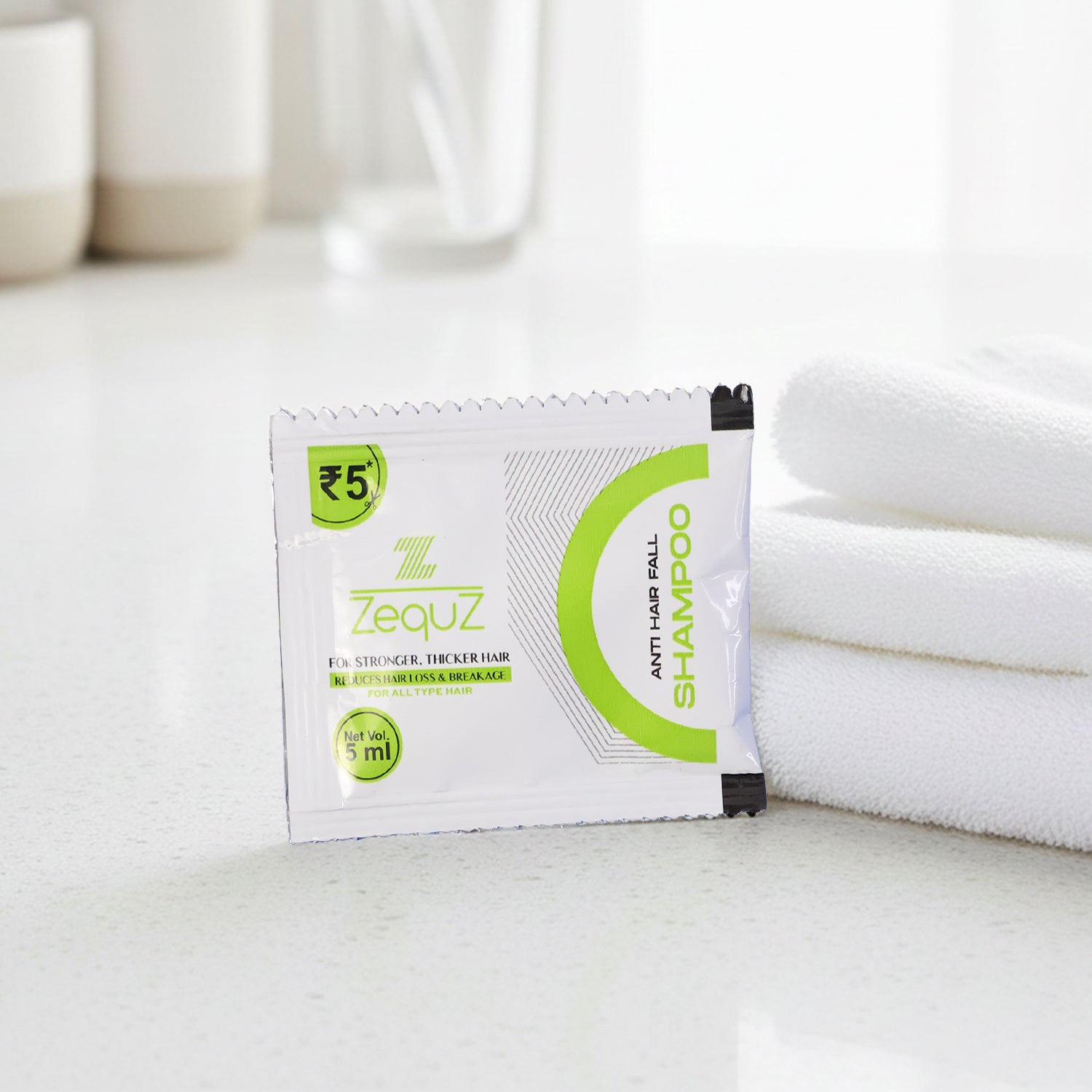 Zequz Anti-hair Fall Strengthening Shampoo Sachet (5 Ml  1 Pc)
